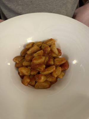 Gnocchi with tomato based sauce   at Il Lughino in Como