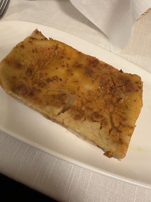 Lasagne with soy Bolognese   at Il Lughino in Como