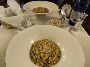 Risotto funghi at Il Lughino in Como