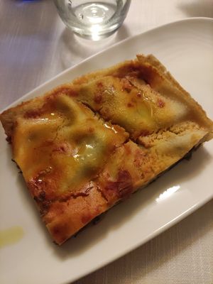 Lasagna alle melanzane at Il Lughino in Como
