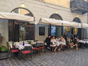 Outside of Il Lughino. at Il Lughino in Como