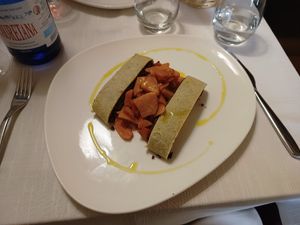 Strudel salato at Il Lughino in Como