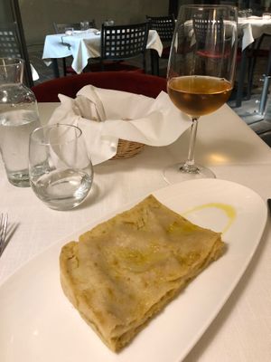 I think it was potato or fennel and something lasagne. Bad memory but it was quite nice. Very rich. at Il Lughino in Como