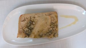 Jerusalem artichoke and erbette lasagna at Il Lughino in Como