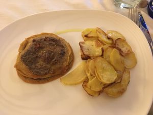 Crespelle with potatoes 🥔  at Il Lughino in Como