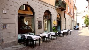 Beautiful relaxing spot for our dinner   at Il Lughino in Como