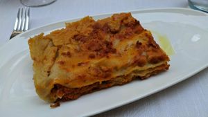 Lasagna bolognese at Il Lughino in Como