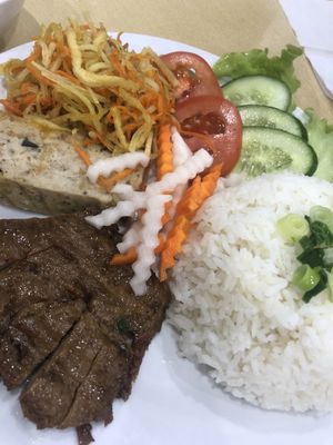 Mixed platter at Hanh Nhi in Cabramatta