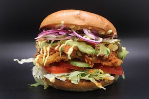 Chili Con Messi Burger at iGo Vegan in Birmingham