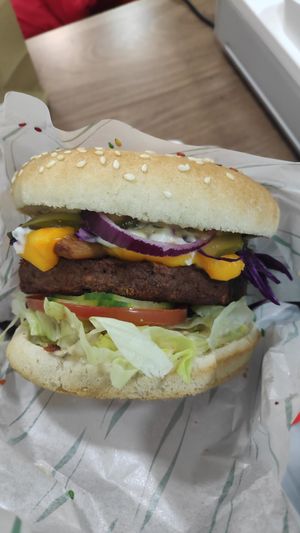 Igo burger at iGo Vegan in Birmingham