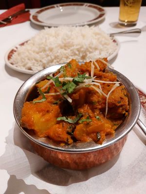 Potato curry at Indian Palace in Mannheim