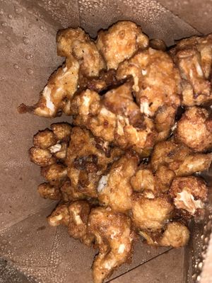 Fried cauliflower  at Kitchen in the Desert in Twentynine Palms