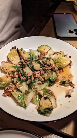 Brussel Sprouts at Kitchen in the Desert in Twentynine Palms