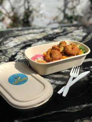 Falafel meal at Otto's Mediterranean Kitchen in Takapuna