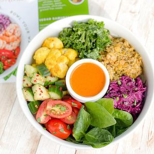 A Build Your Own Bowl with fresh ingredients. at Seedbol Kitchen in Rehoboth Beach