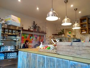 Interior at Vibes Cafe in South West London