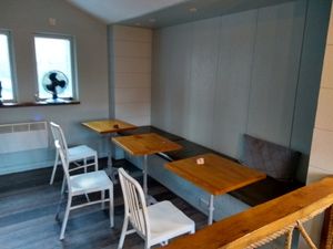 Upstairs seating at Vibes Cafe in South West London