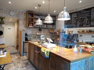 Counter at Vibes Cafe in South West London