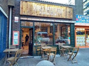 Exterior at Vibes Cafe in South West London
