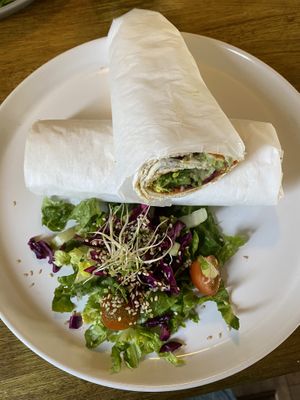Yummy wrap   at Vibes Cafe in South West London
