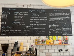 Menu at Vibes Cafe in South West London