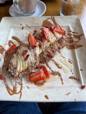 Pancakes- Nut Butter at Vibes Cafe in South West London
