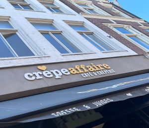 Outside  at Crêpeaffaire in Haarlem