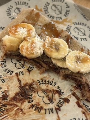 Vegan Chocobanana 10,95€
  at Crêpeaffaire in Haarlem