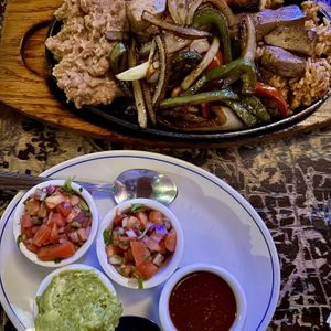 Fajitas with Tofu (substitute sour cream for more pico)  at Sneaky Dee's in Toronto