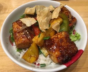 Teriyaki Tofu Don at Kyoto Cafe in Ringwood