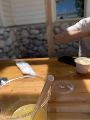 Paper straw, 😀  at Farmacy in Bozeman