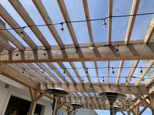 Outdoor seating  at Farmacy in Bozeman