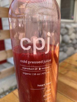 Cold pressed juice! at Farmacy in Bozeman