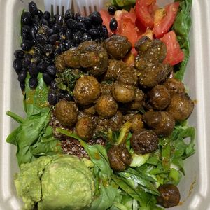 Build your own bowl, those mushrooms were awesome !  at Farmacy in Bozeman