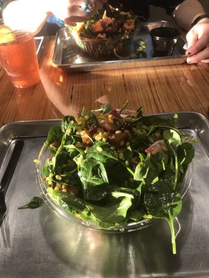 Salad bar food yummm! at Farmacy in Bozeman