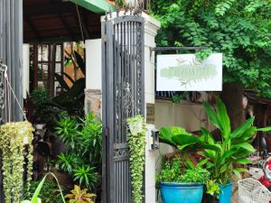 Restaurant sign at L'Herbanyste in Ho Chi Minh City