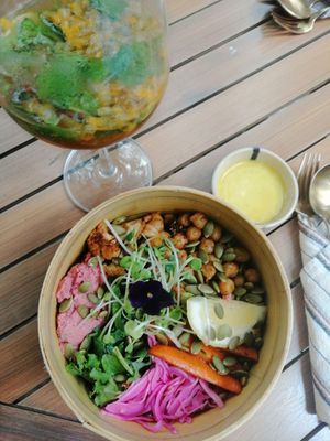 Buddha bowl at L'Herbanyste in Ho Chi Minh City