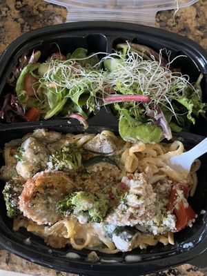 Cajun pasta  at I-tal Garden in New Orleans