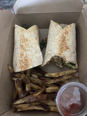 Oyster wrap  at I-tal Garden in New Orleans