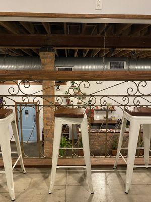 Upstairs seating   at I-tal Garden in New Orleans