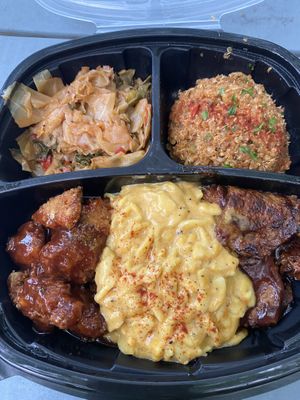 Combo plate  at I-tal Garden in New Orleans