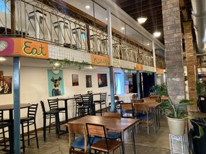 Interior with balcony seating  at I-tal Garden in New Orleans