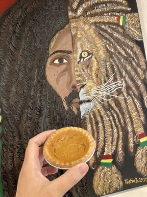 Cute little sweet potato pies 🥧   at I-tal Garden in New Orleans