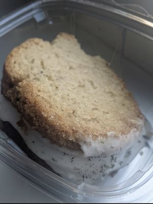 Lemon Lavender cake🥰🥰🔥 at I-tal Garden in New Orleans