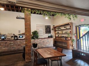 Inside of restaurant at I-tal Garden in New Orleans
