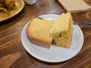 Cornbread at I-tal Garden in New Orleans
