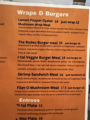   at I-tal Garden in New Orleans