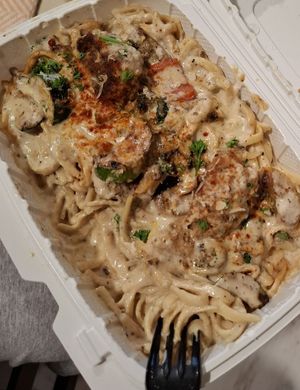 Canjun Pasta at I-tal Garden in New Orleans