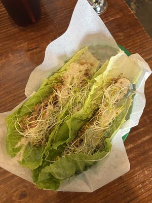 raw walnut tacos  at I-tal Garden in New Orleans