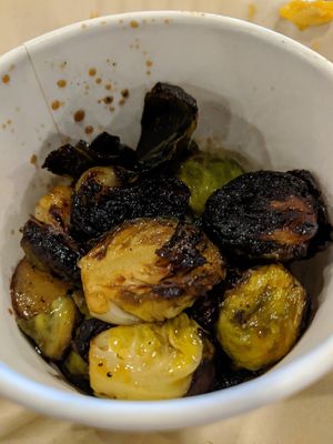 Roasted brussel sprouts at I-tal Garden in New Orleans